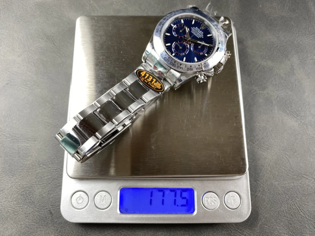 DONG HO ROLEX DAYTONA 126509 0005 CHE TAC MAT SO MAU XANH COC DA QUANG DAY THEP QF FACTORY 40MM 1