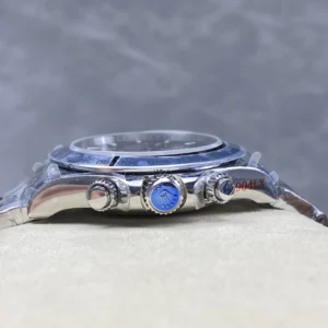 DONG HO ROLEX DAYTONA 126509 0005 CHE TAC MAT SO MAU XANH COC DA QUANG DAY THEP QF FACTORY 40MM 5