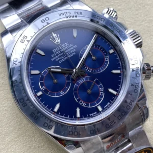 DONG HO ROLEX DAYTONA 126509 0005 CHE TAC MAT SO MAU XANH COC DA QUANG DAY THEP QF FACTORY 40MM 6