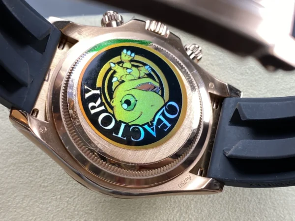 DONG HO ROLEX DAYTONA 126515 REP 11 MA VANG HONG MAT SO NAU CHOCOLATE DAY OYSTERFLEX QF FACTORY 40MM 3