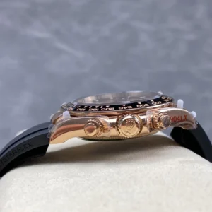 DONG HO ROLEX DAYTONA 126515 REP 11 MA VANG HONG MAT SO NAU CHOCOLATE DAY OYSTERFLEX QF FACTORY 40MM 5
