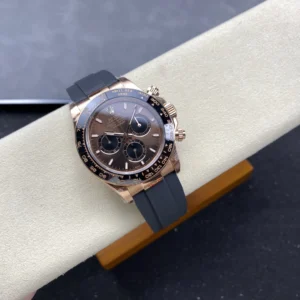 DONG HO ROLEX DAYTONA 126515 REP 11 MA VANG HONG MAT SO NAU CHOCOLATE DAY OYSTERFLEX QF FACTORY 40MM 7