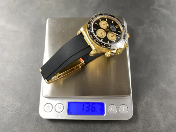DONG HO ROLEX DAYTONA COSMOGRAPH M126518LN 0004 REPLICA 11 MA VANG MAT SO DEN COC DA QUANG VS FACTORY 40MM 10