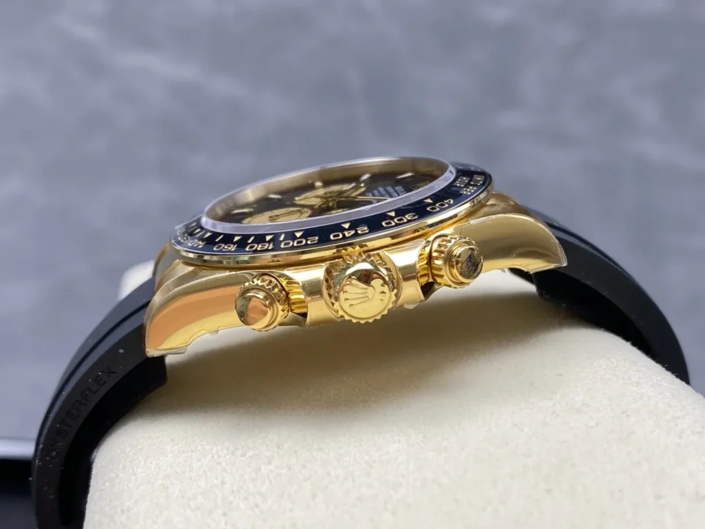 DONG HO ROLEX DAYTONA COSMOGRAPH M126518LN 0004 REPLICA 11 MA VANG MAT SO DEN COC DA QUANG VS FACTORY 40MM 4