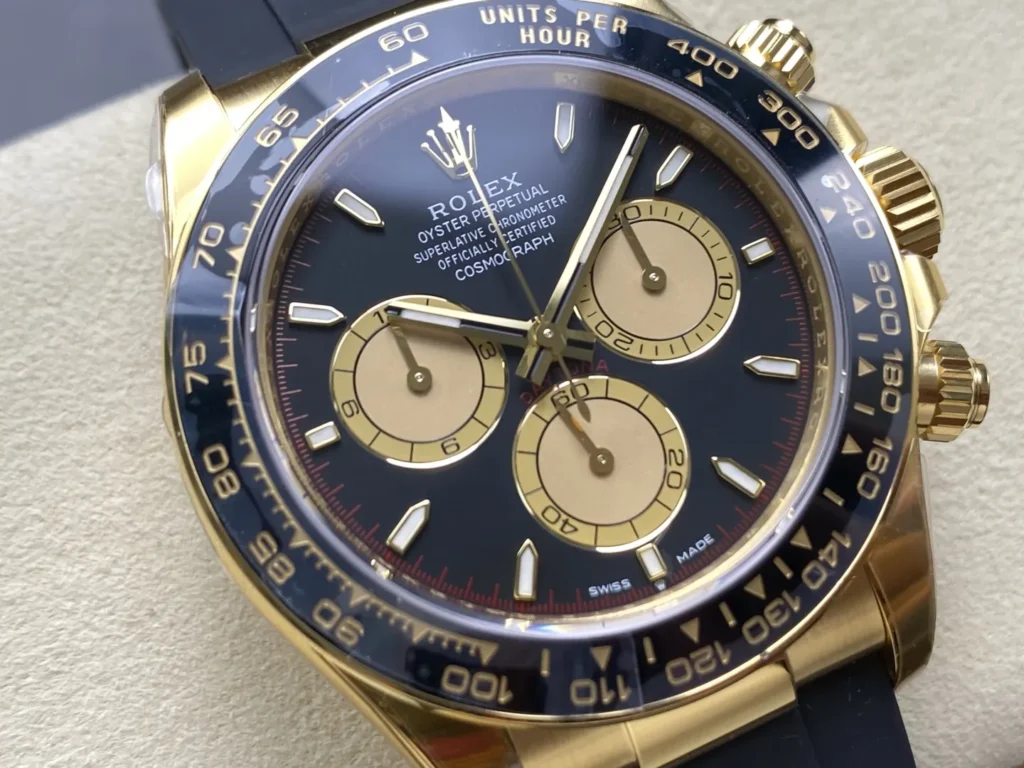 DONG HO ROLEX DAYTONA COSMOGRAPH M126518LN 0004 REPLICA 11 MA VANG MAT SO DEN COC DA QUANG VS FACTORY 40MM 6