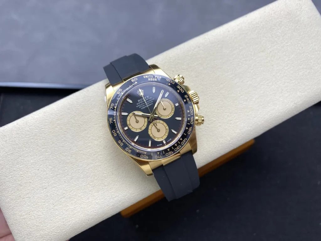 DONG HO ROLEX DAYTONA COSMOGRAPH M126518LN 0004 REPLICA 11 MA VANG MAT SO DEN COC DA QUANG VS FACTORY 40MM 8