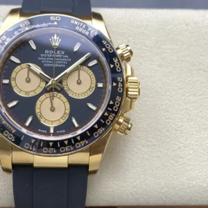 DONG HO ROLEX DAYTONA COSMOGRAPH M126518LN 0004 REPLICA 11 MA VANG MAT SO DEN COC DA QUANG VS FACTORY 40MM 9