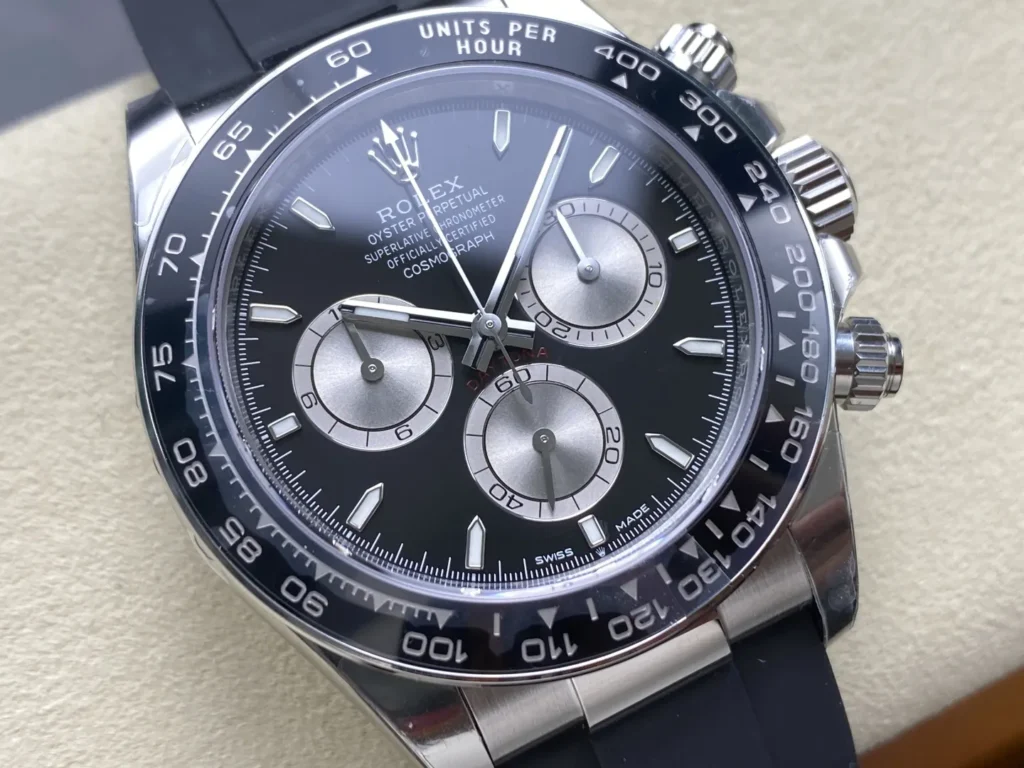 DONG HO ROLEX DAYTONA COSMOGRAPH M126519LN 0002 CHE TAC MAT SO DEN COC DA QUANG DAY OYSTERFLEX VS FACTORY 40MM 6