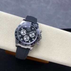 DONG HO ROLEX DAYTONA COSMOGRAPH M126519LN 0004 REPLICA MAT SO DEN COC DINH DA DAY OYSTERFLEX VS FACTORY 40MM 10