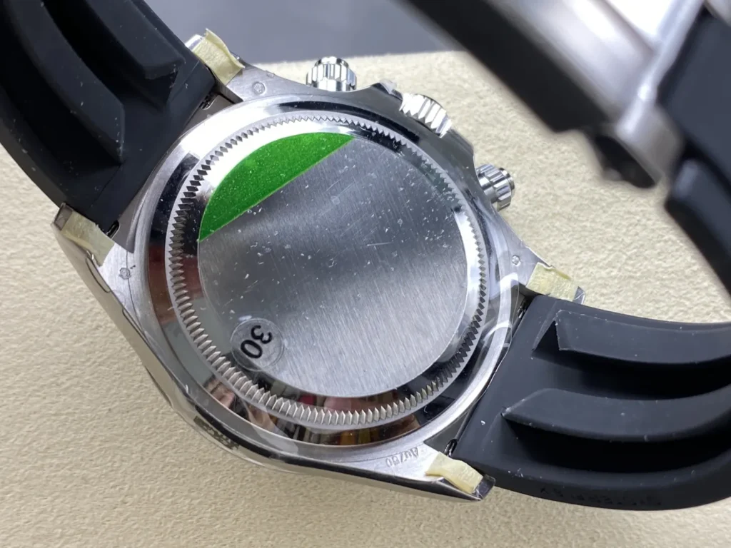 DONG HO ROLEX DAYTONA COSMOGRAPH M126519LN 0004 REPLICA MAT SO DEN COC DINH DA DAY OYSTERFLEX VS FACTORY 40MM 3