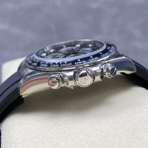 DONG HO ROLEX DAYTONA COSMOGRAPH M126519LN 0004 REPLICA MAT SO DEN COC DINH DA DAY OYSTERFLEX VS FACTORY 40MM 4 1