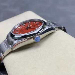 DONG HO ROLEX OYSTER PERPETUAL M124300 0007 REPLICA CAO CAP MAT SO MAU DO VS FACTORY 36MM 4