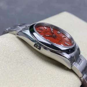 DONG HO ROLEX OYSTER PERPETUAL M124300 0007 REPLICA CAO CAP MAT SO MAU DO VS FACTORY 36MM 5