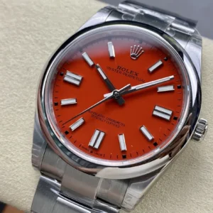 DONG HO ROLEX OYSTER PERPETUAL M124300 0007 REPLICA CAO CAP MAT SO MAU DO VS FACTORY 42MM 7
