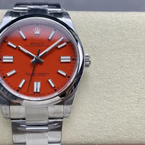 DONG HO ROLEX OYSTER PERPETUAL M124300 0007 REPLICA CAO CAP MAT SO MAU DO VS FACTORY 42MM 9