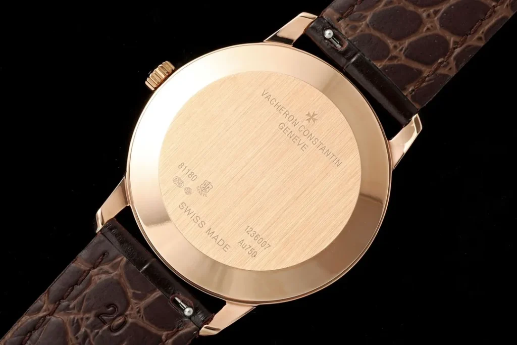 DONG HO VACHERON CONSTANTIN PATRIMONY 81180R REPLICA 11 MA VANG HONG MAT SO MAU TRANG DAY DA KZ FACTORY 40MM 3