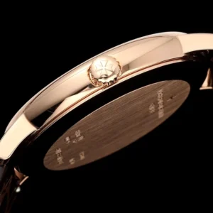 DONG HO VACHERON CONSTANTIN PATRIMONY 81180R REPLICA 11 MA VANG HONG MAT SO MAU TRANG DAY DA KZ FACTORY 40MM 5