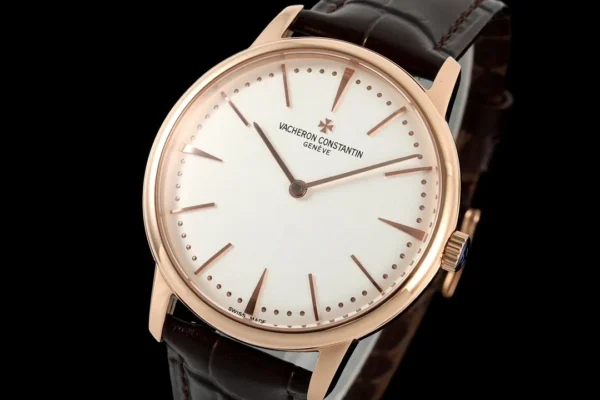 DONG HO VACHERON CONSTANTIN PATRIMONY 81180R REPLICA 11 MA VANG HONG MAT SO MAU TRANG DAY DA KZ FACTORY 40MM 8