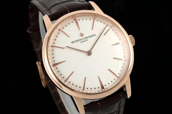 DONG HO VACHERON CONSTANTIN PATRIMONY 81180R REPLICA 11 MA VANG HONG MAT SO MAU TRANG DAY DA KZ FACTORY 40MM 9