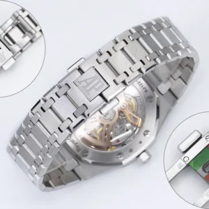 Dong Ho Audemars Piguet Royal Oak Jumbo Extra Thin 16202BC Rep 11 Mat Xanh 39mm 2