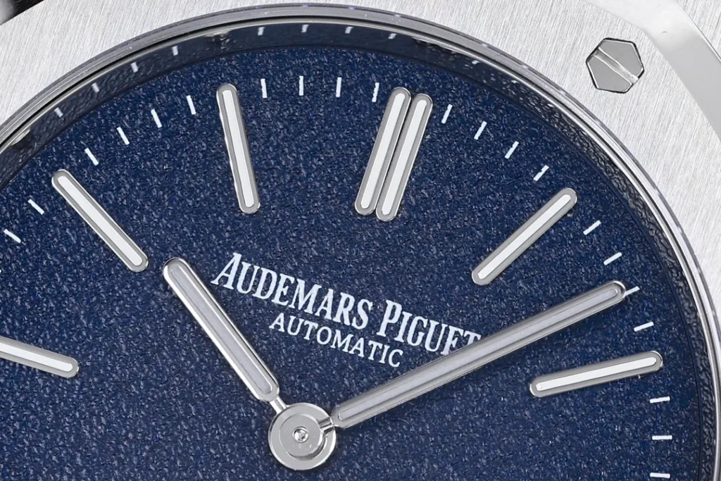 Dong Ho Audemars Piguet Royal Oak Jumbo Extra Thin 16202BC Rep 11 Mat Xanh 39mm 6