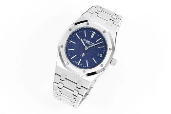 Dong Ho Audemars Piguet Royal Oak Jumbo Extra Thin 16202BC Rep 11 Mat Xanh 39mm 9