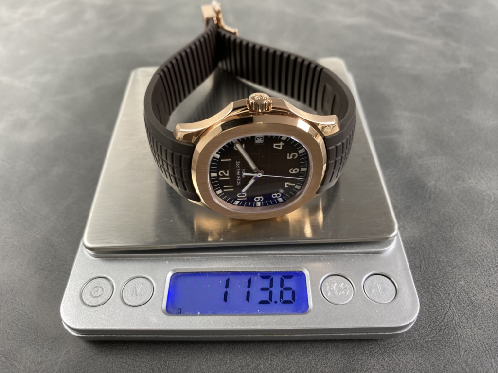 DONG HO PATEK PHILIPPE AQUANAUT 5167 CHE TAC CAO CAP MA VANG HONG MAT NAU CHOCOLATE TINH CHINH AUTOMATIC 40MM 14