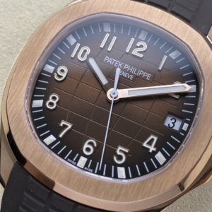 DONG HO PATEK PHILIPPE AQUANAUT 5167 CHE TAC CAO CAP MA VANG HONG MAT NAU CHOCOLATE TINH CHINH AUTOMATIC 40MM 23