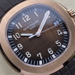 DONG HO PATEK PHILIPPE AQUANAUT 5167 CHE TAC CAO CAP MA VANG HONG MAT NAU CHOCOLATE TINH CHINH AUTOMATIC 40MM 24