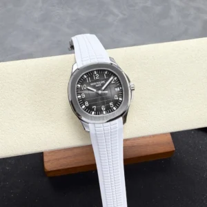 DONG HO PATEK PHILIPPE AQUANAUT 5167 CHE TAC MAT XAM TINH CHINH DAY CAO SU TRANG AUTOMATIC 40MM 14