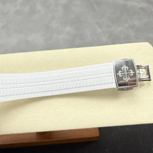 DONG HO PATEK PHILIPPE AQUANAUT 5167 CHE TAC MAT XAM TINH CHINH DAY CAO SU TRANG AUTOMATIC 40MM 3
