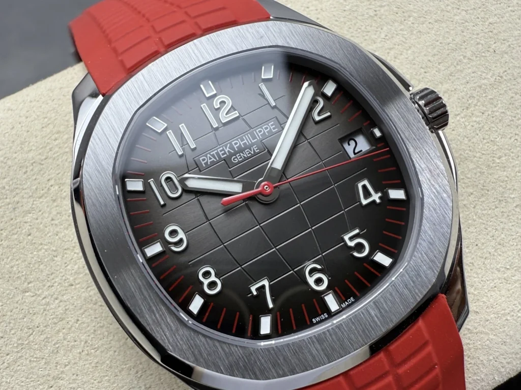 DONG HO PATEK PHILIPPE AQUANAUT 5167 REP 11 MAT XAM TINH CHINH DAY CAO SU DO AUTOMATIC 40MM 10