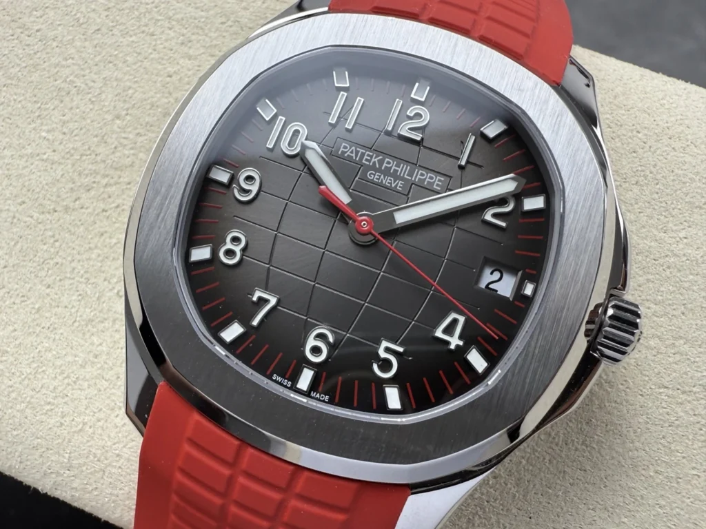 DONG HO PATEK PHILIPPE AQUANAUT 5167 REP 11 MAT XAM TINH CHINH DAY CAO SU DO AUTOMATIC 40MM 11