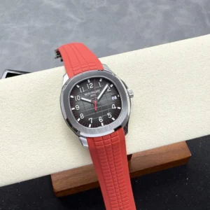 DONG HO PATEK PHILIPPE AQUANAUT 5167 REP 11 MAT XAM TINH CHINH DAY CAO SU DO AUTOMATIC 40MM 13