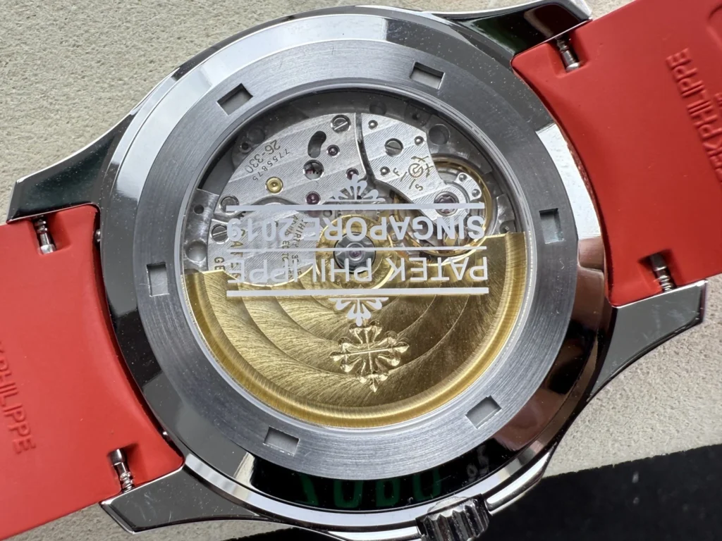 DONG HO PATEK PHILIPPE AQUANAUT 5167 REP 11 MAT XAM TINH CHINH DAY CAO SU DO AUTOMATIC 40MM 8