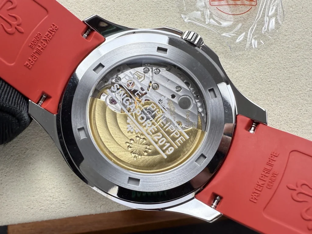 DONG HO PATEK PHILIPPE AQUANAUT 5167 REP 11 MAT XAM TINH CHINH DAY CAO SU DO AUTOMATIC 40MM 9