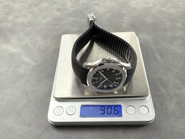 DONG HO PATEK PHILIPPE AQUANAUT 5167 REPLICA 11 MAT XAM TINH CHINH DAY CAO SU DEN 40MM 2