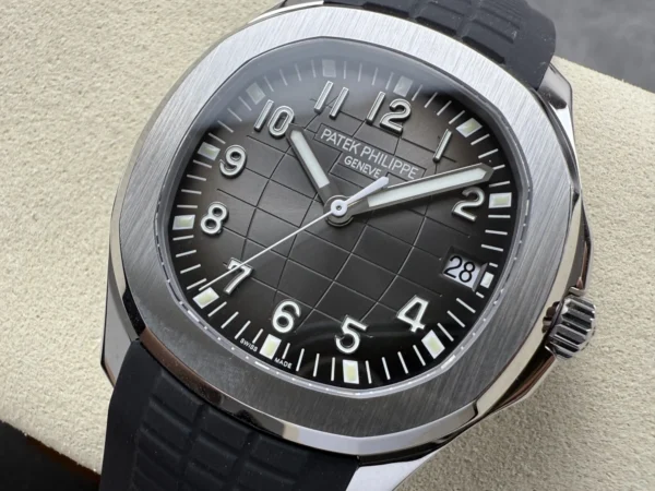 DONG HO PATEK PHILIPPE AQUANAUT 5167 REPLICA 11 MAT XAM TINH CHINH DAY CAO SU DEN 40MM 8