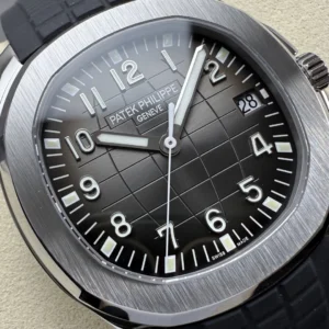 DONG HO PATEK PHILIPPE AQUANAUT 5167 REPLICA 11 MAT XAM TINH CHINH DAY CAO SU DEN 40MM 9