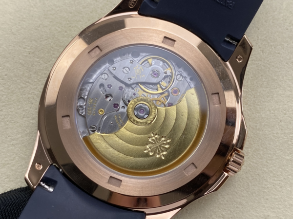 DONG HO PATEK PHILIPPE AQUANAUT 5167 REPLICA MA VANG HONG MAT XANH BLUE TINH CHINH AUTOMATIC 40MM 6