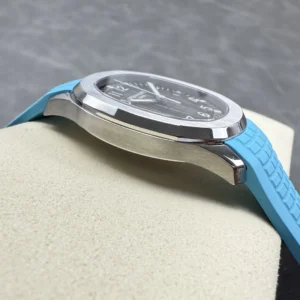 DONG HO PATEK PHILIPPE AQUANAUT 5167 REPLICA MAT XAM TINH CHINH DAY CAO SU XANH 40MM 3