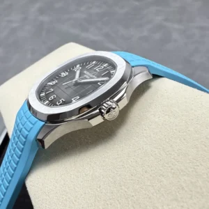 DONG HO PATEK PHILIPPE AQUANAUT 5167 REPLICA MAT XAM TINH CHINH DAY CAO SU XANH 40MM 4