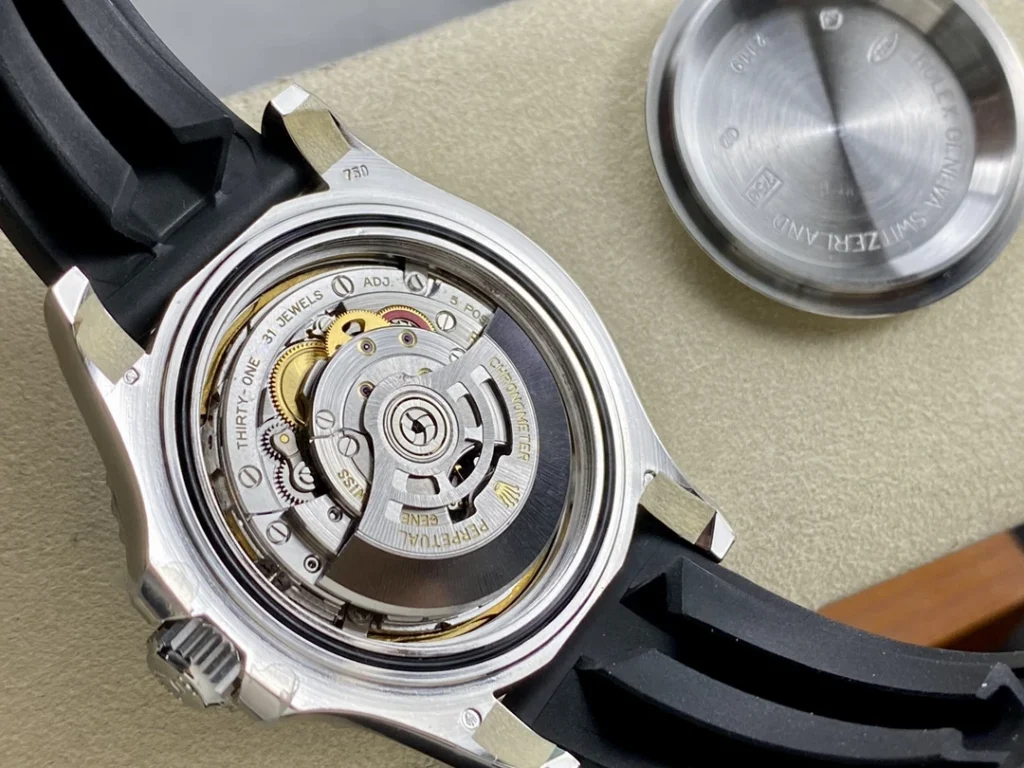 DONG HO ROLEX YACHT MASTER REPLICA 11 TINH CHINH TRONG LUONG BAN THEP MAT DEN CHUAN AUTH AR FACTORY 40MM 2