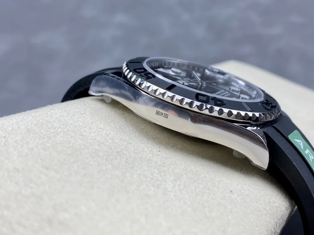 DONG HO ROLEX YACHT MASTER REPLICA 11 TINH CHINH TRONG LUONG BAN THEP MAT DEN CHUAN AUTH AR FACTORY 40MM 5