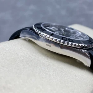 DONG HO ROLEX YACHT MASTER REPLICA 11 TINH CHINH TRONG LUONG BAN THEP MAT DEN CHUAN AUTH AR FACTORY 40MM 5