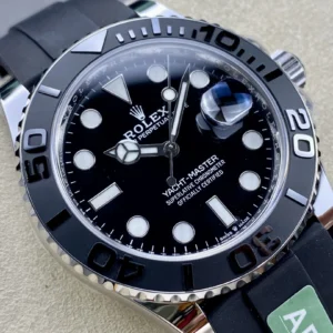 DONG HO ROLEX YACHT MASTER REPLICA 11 TINH CHINH TRONG LUONG BAN THEP MAT DEN CHUAN AUTH AR FACTORY 40MM 8
