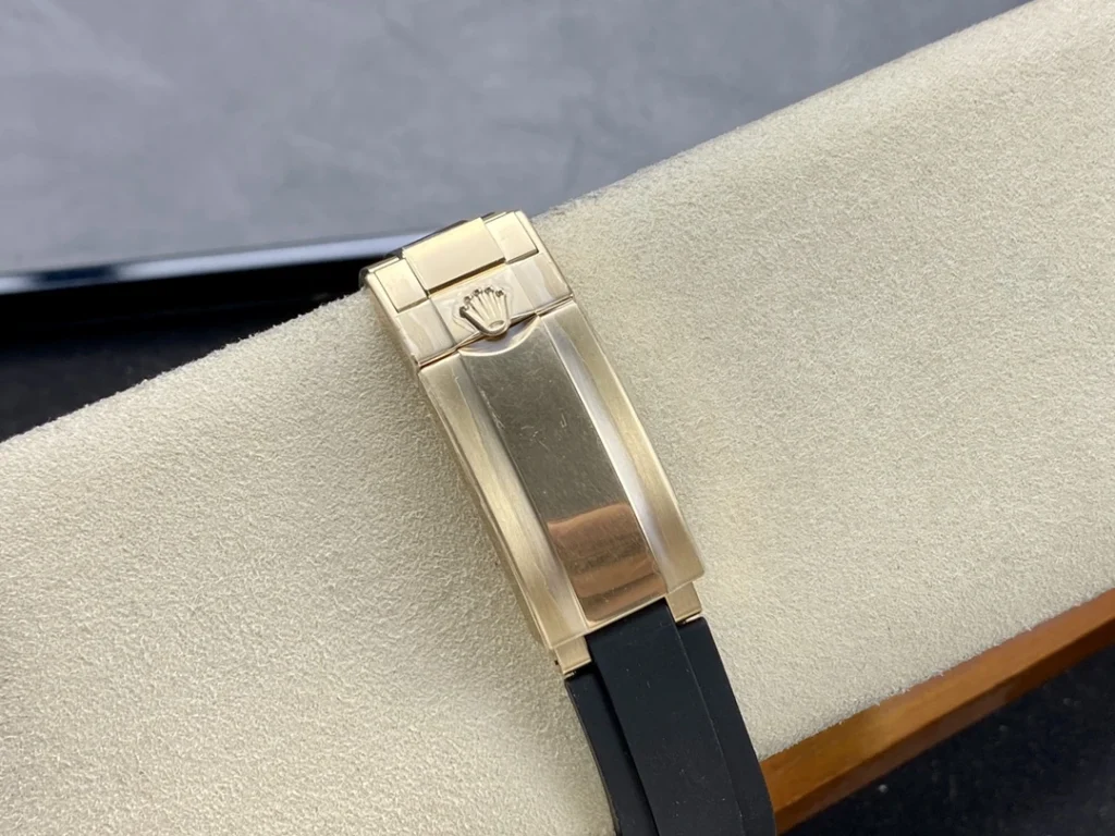 DONG HO ROLEX YACHT MASTER REPLICA TINH CHINH TRONG LUONG BAN MA VANG GOLD MAT DEN CHUAN AUTH AR FACTORY 40MM 1