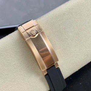 DONG HO ROLEX YACHT MASTER REPLICA TINH CHINH TRONG LUONG BAN MA VANG HONG MAT DEN CHUAN AUTH AR FACTORY 40MM 2
