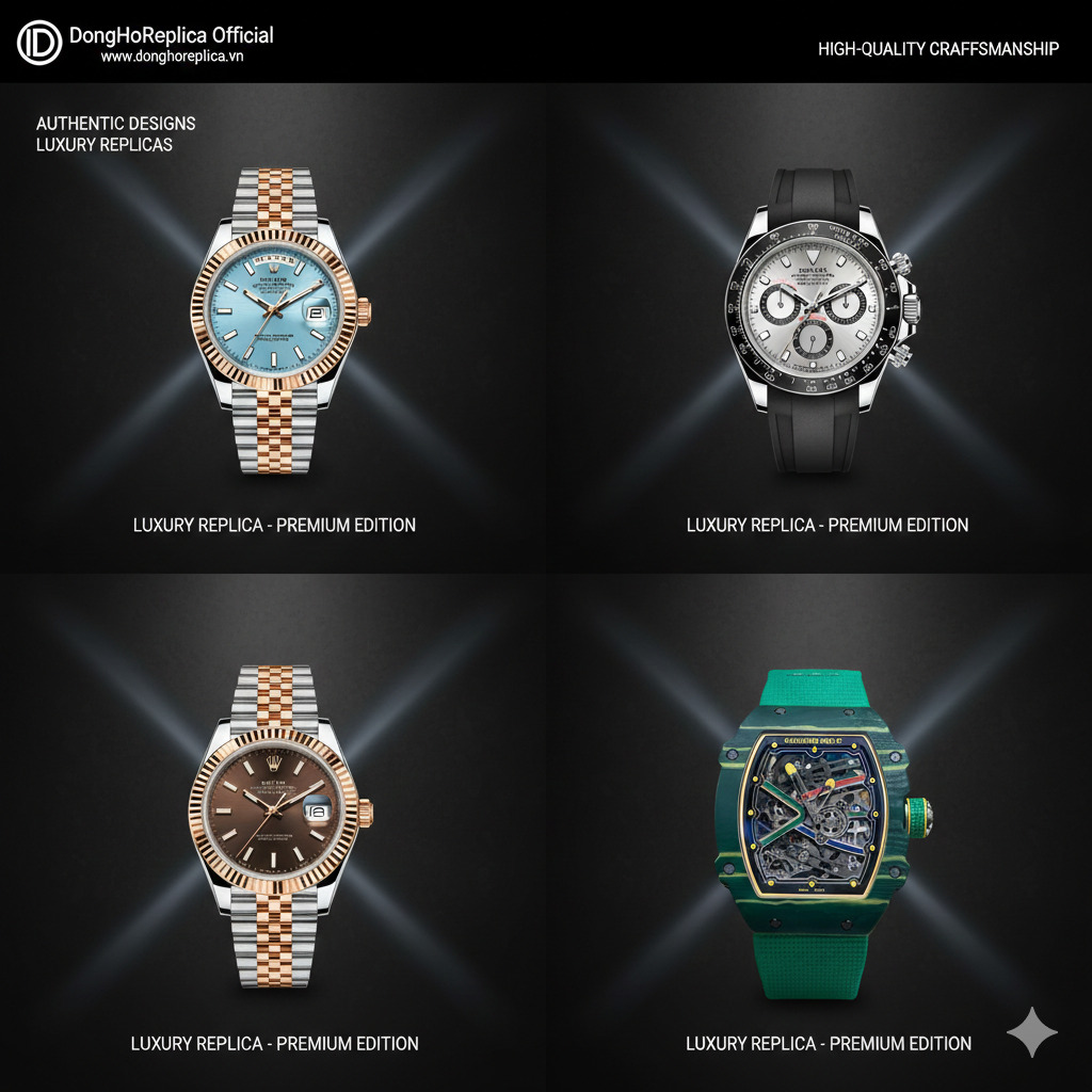 Cách phân biệt đồng hồ Replica cao cấp và hàng kém chất lượng: Hướng dẫn chi tiết từ A–Z 1 Cách phân biệt đồng hồ Replica cao cấp và hàng kém chất lượng Hướng dẫn chi tiết từ A–Z (1)